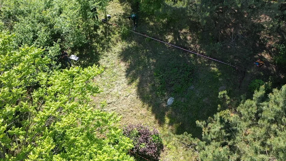 Общий вид участка перед строительством