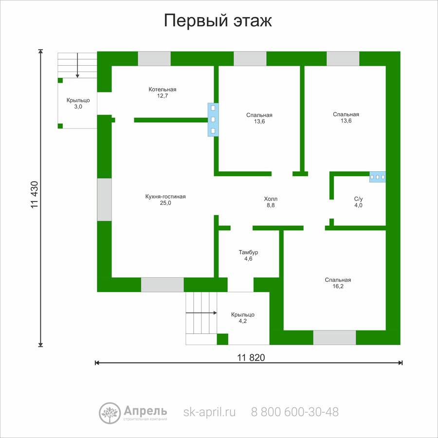 Строительная компания апрель проекты