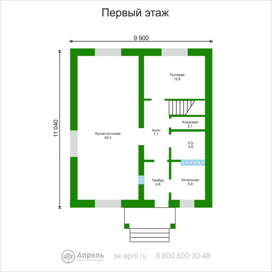 Проект дома к 157