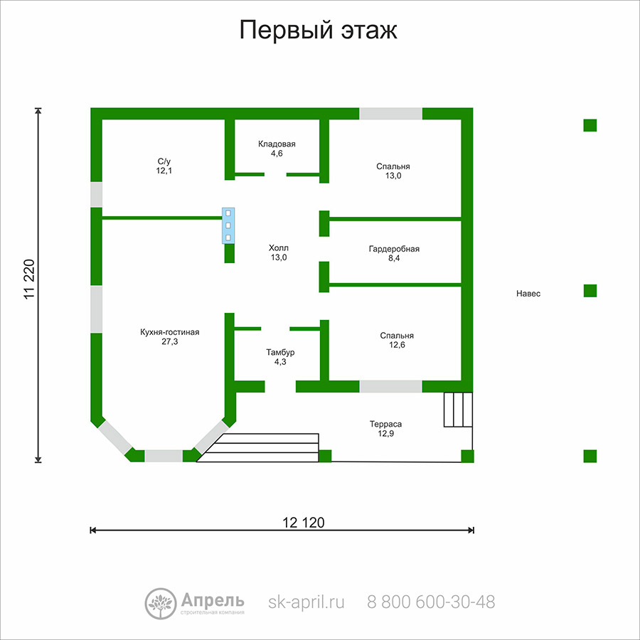 Проект дома с 109