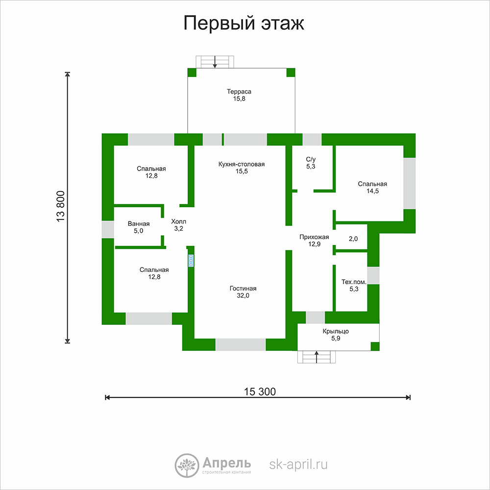 Проект дома 128