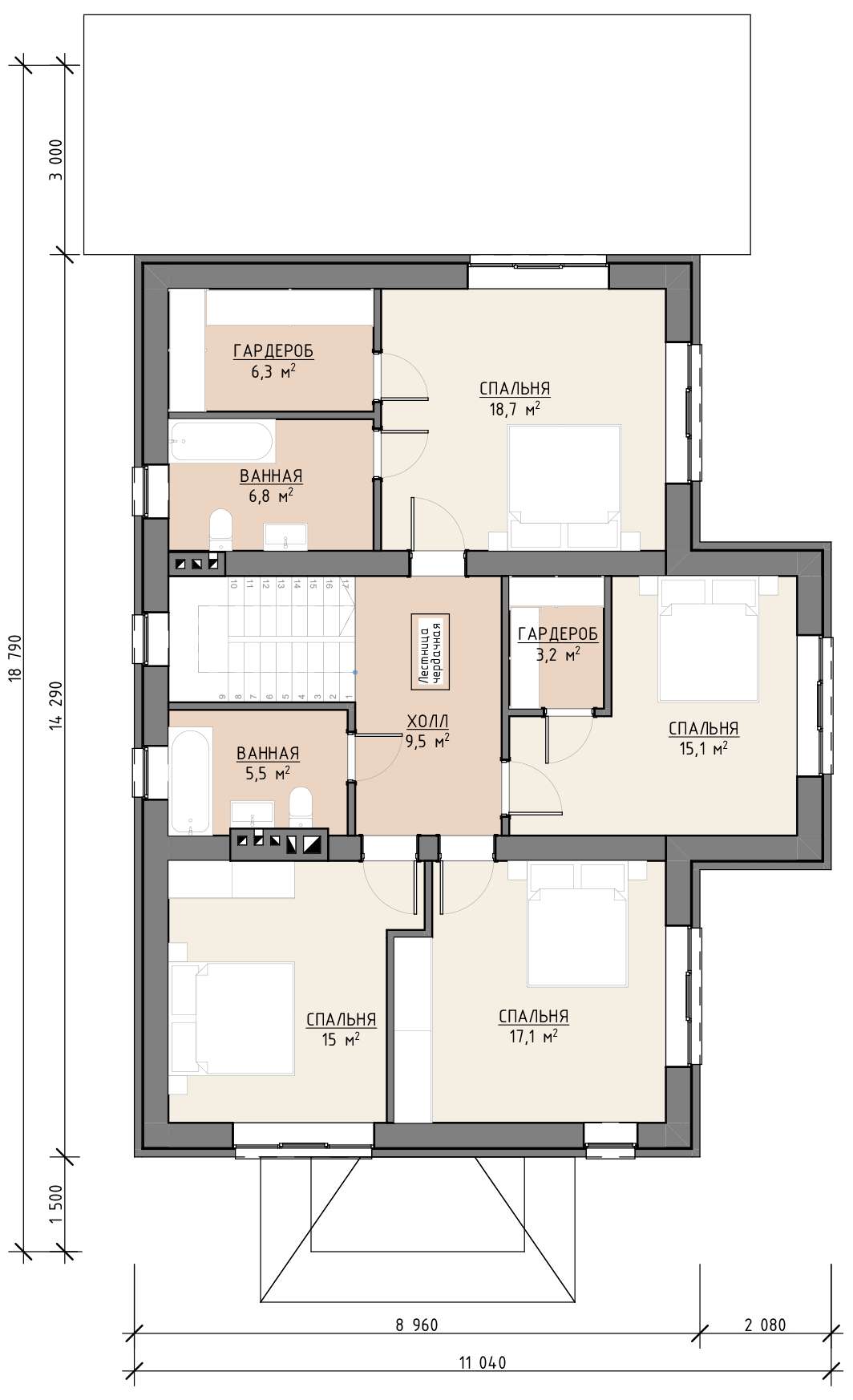 План 1 этажа