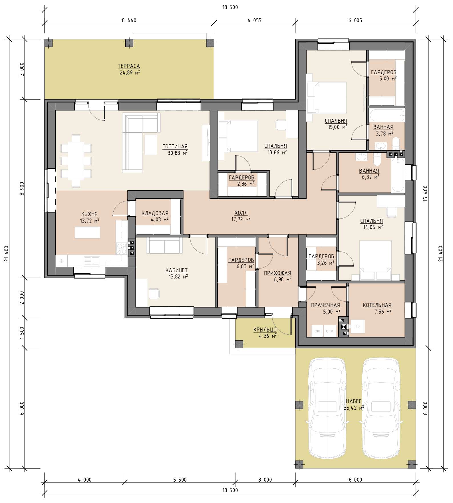 План 1 этажа