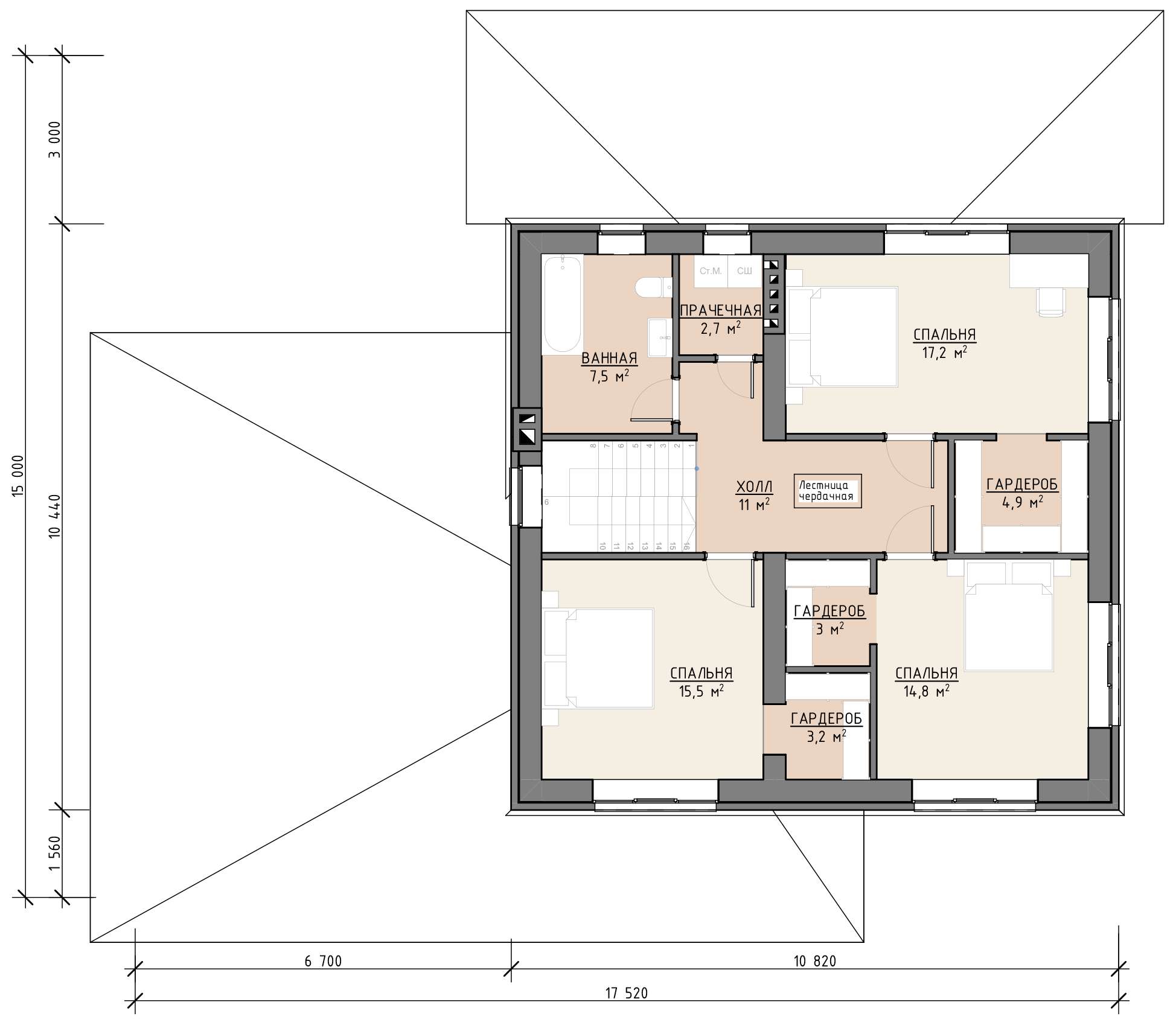 План 1 этажа