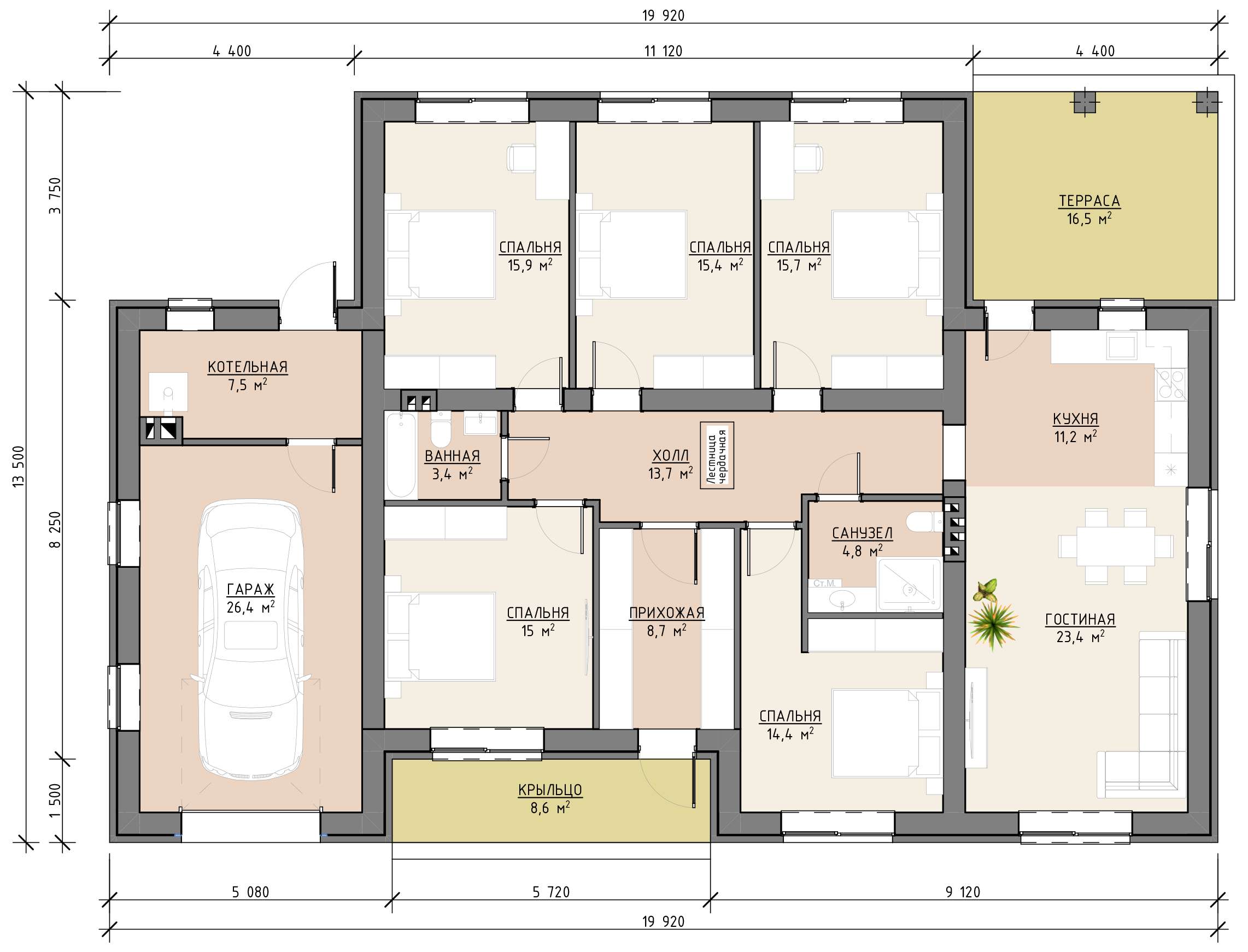 План 1 этажа