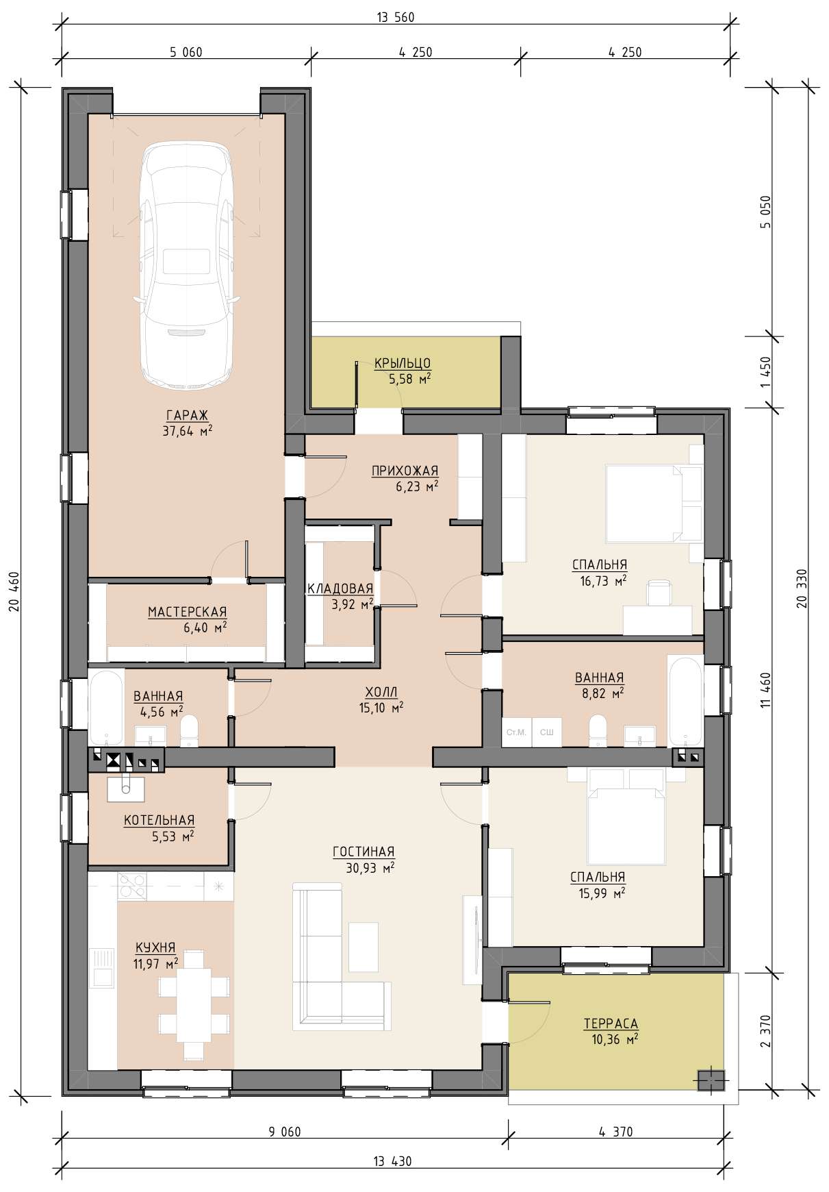 План 1 этажа