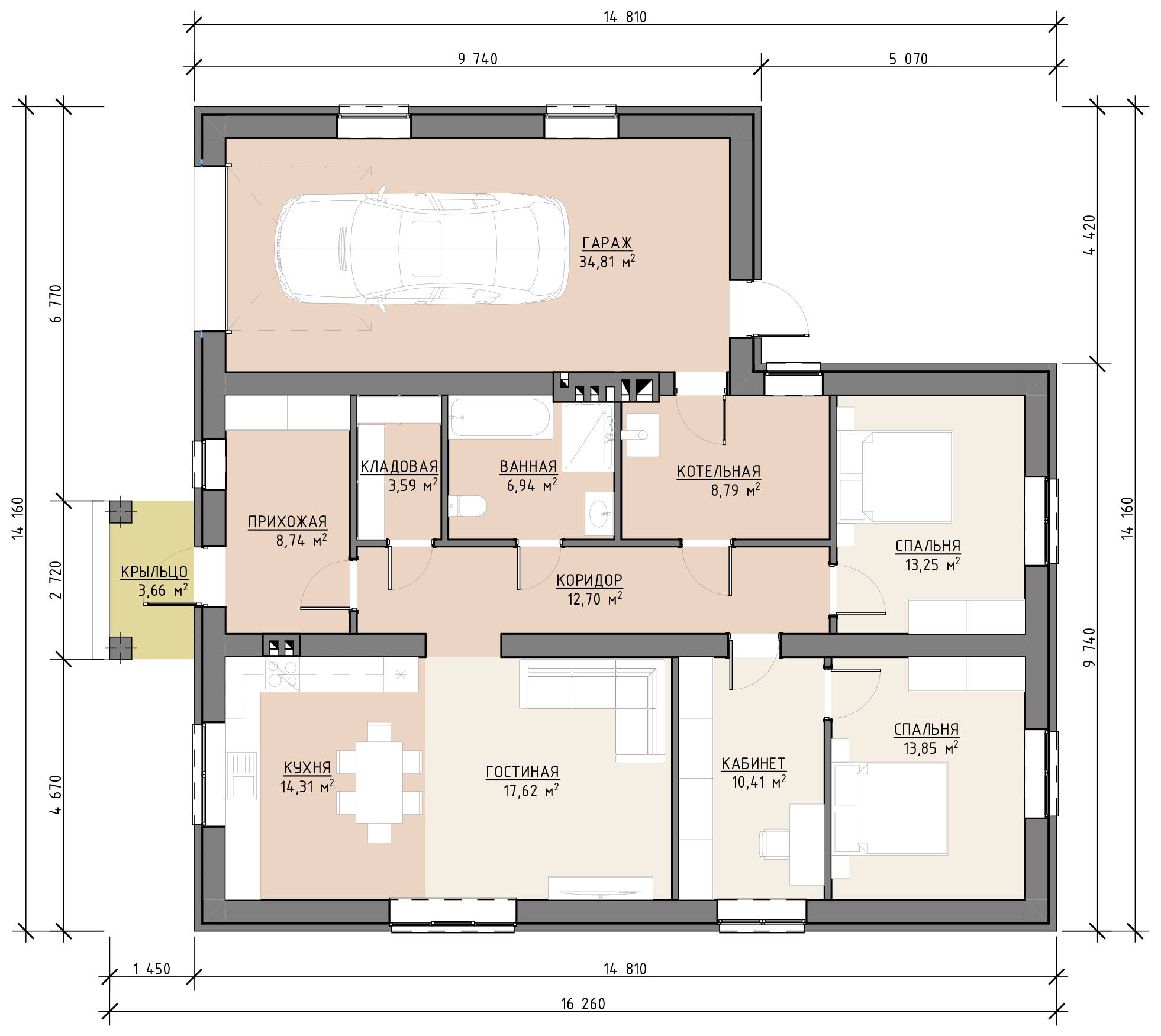 План 1 этажа