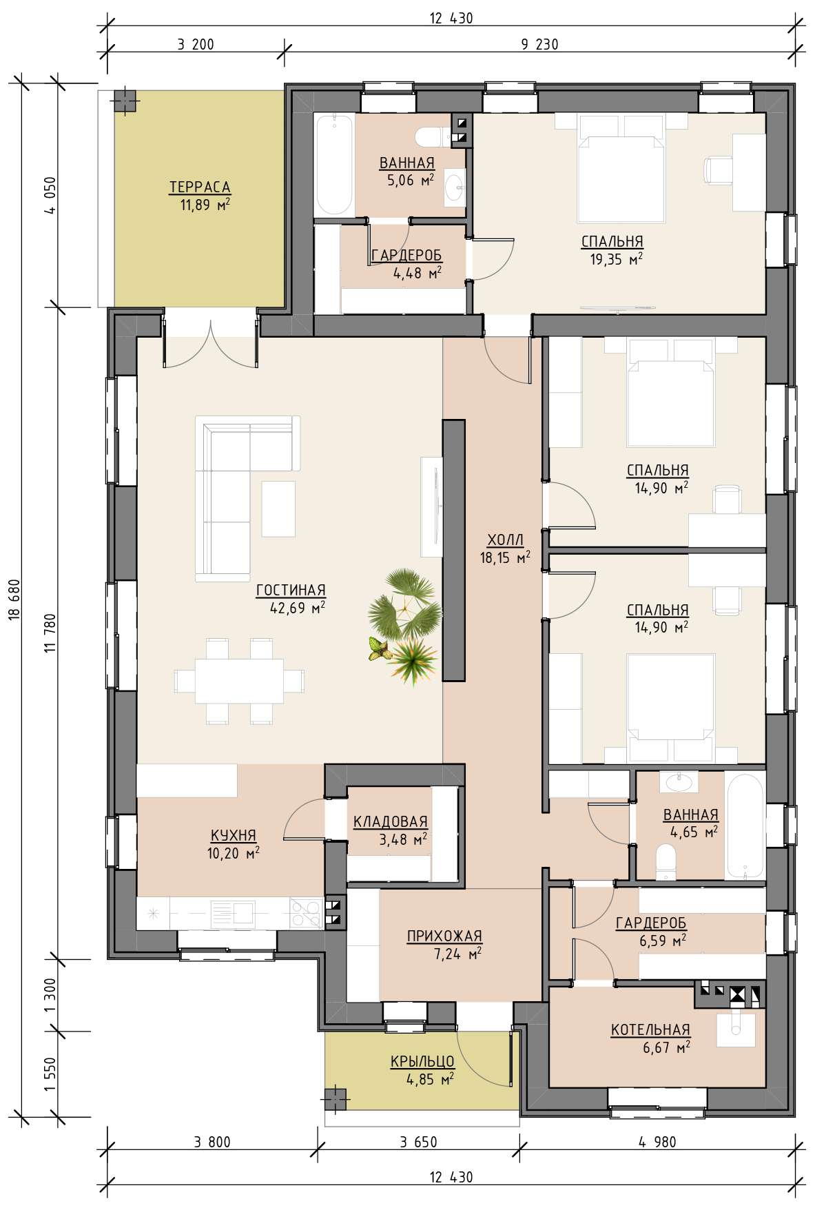 План 1 этажа