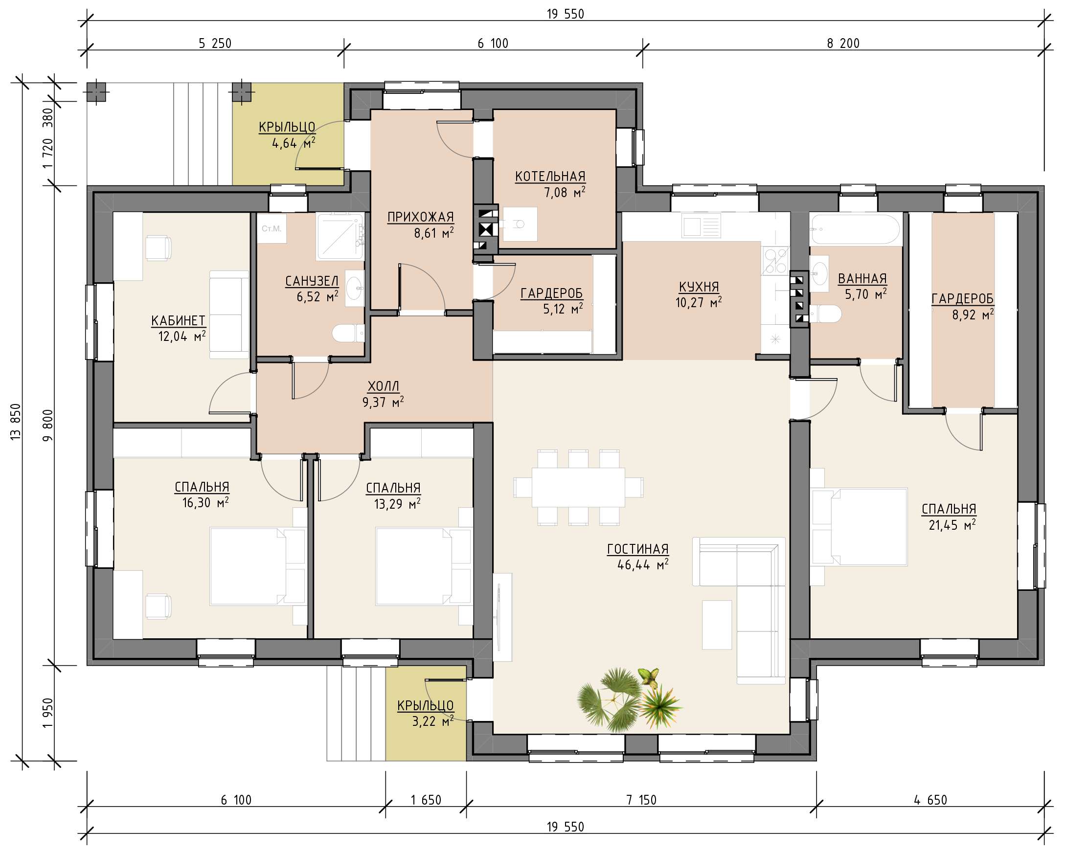 План 1 этажа