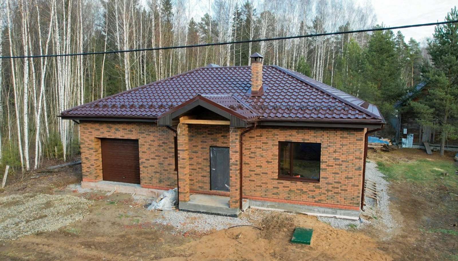 Одноэтажный дом из газобетонных блоков площадью 150 м2