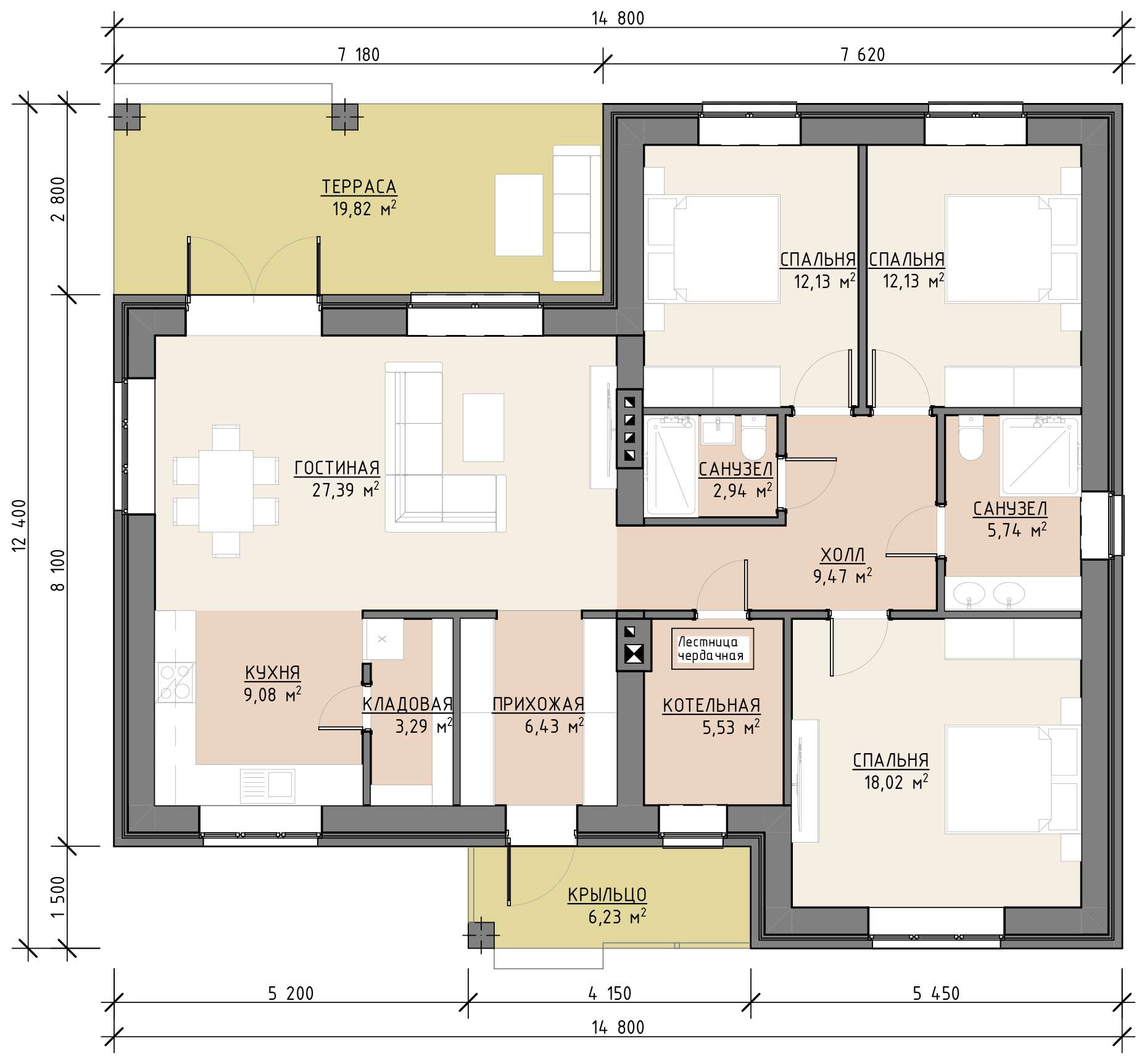 План 1 этажа