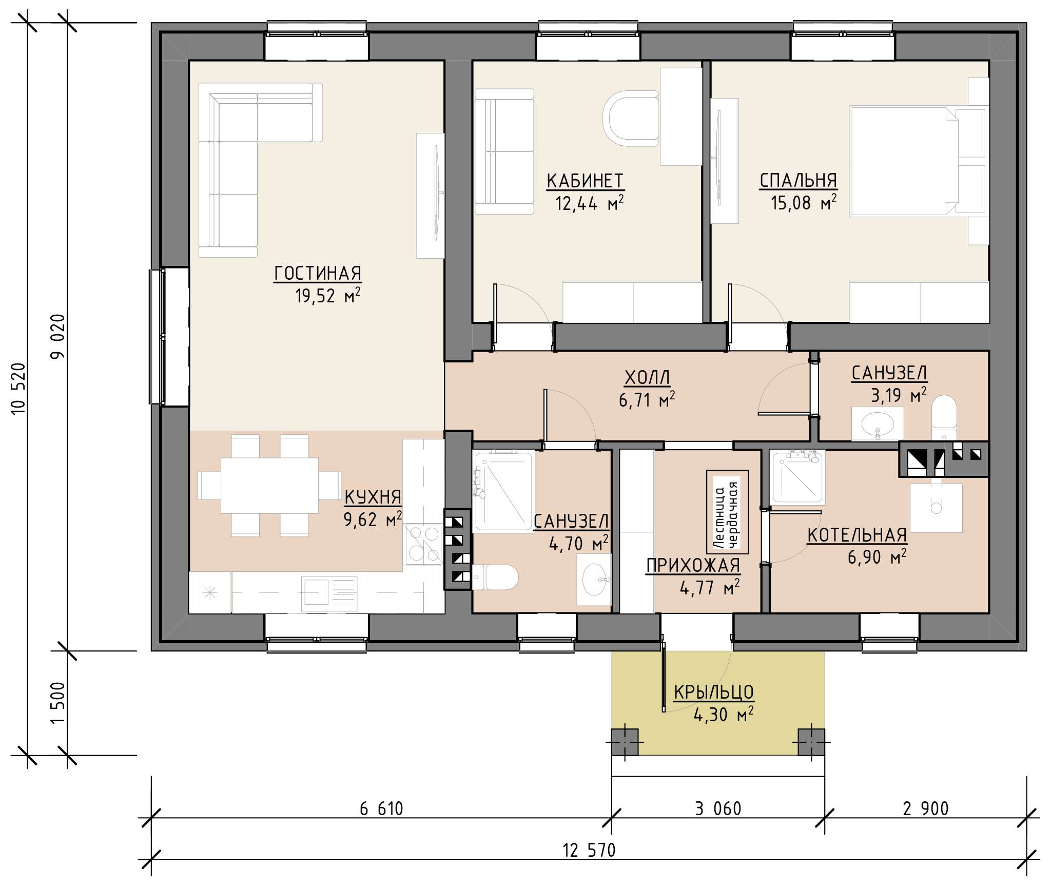 План 1 этажа