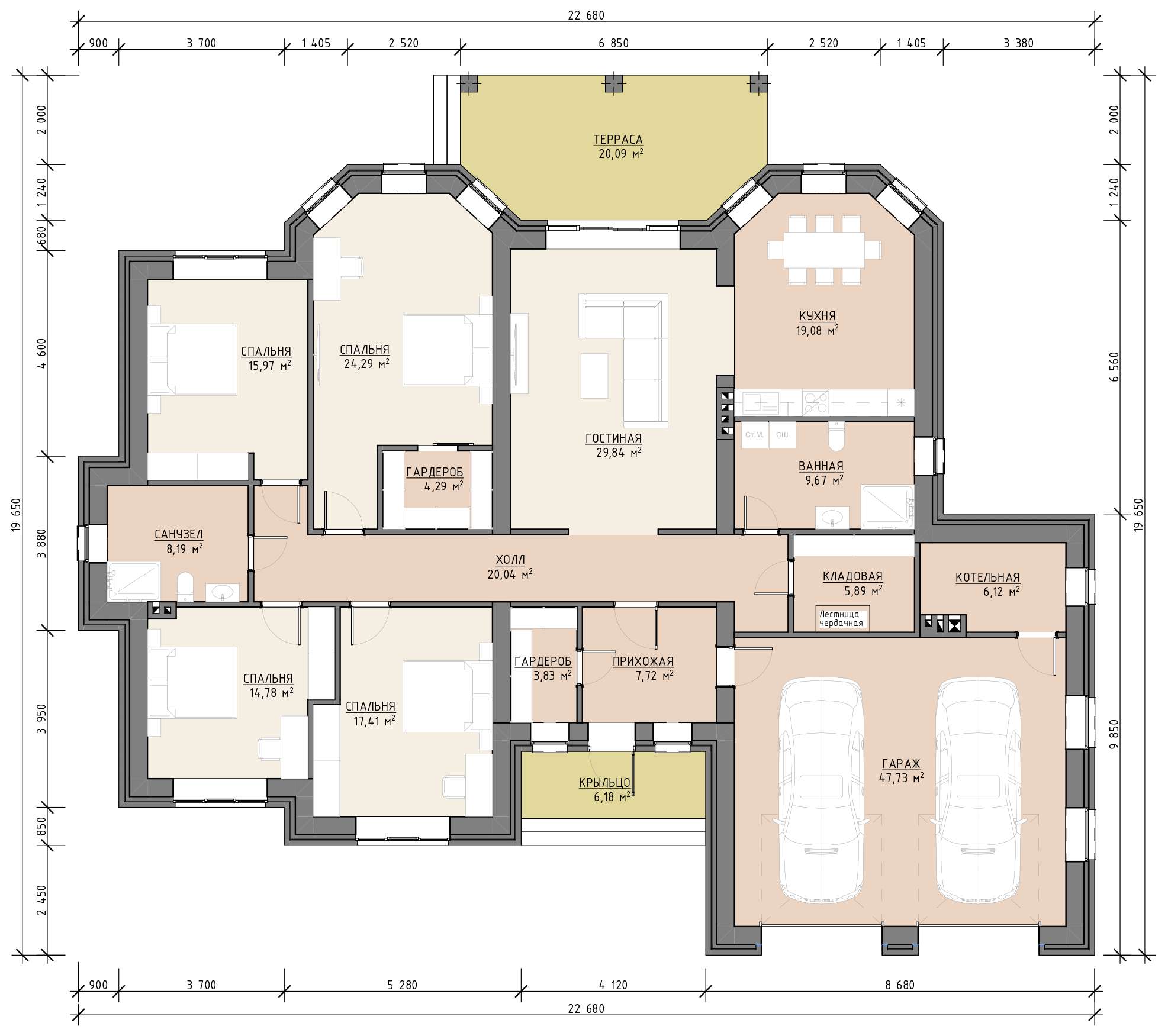 План 1 этажа