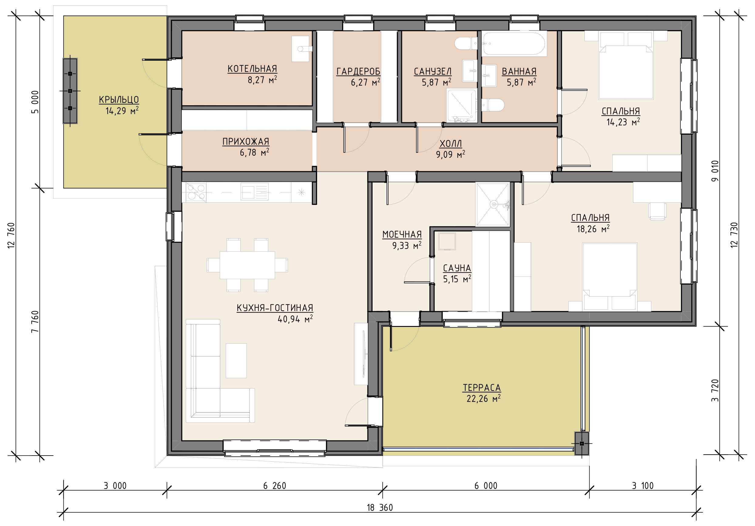 План 1 этажа