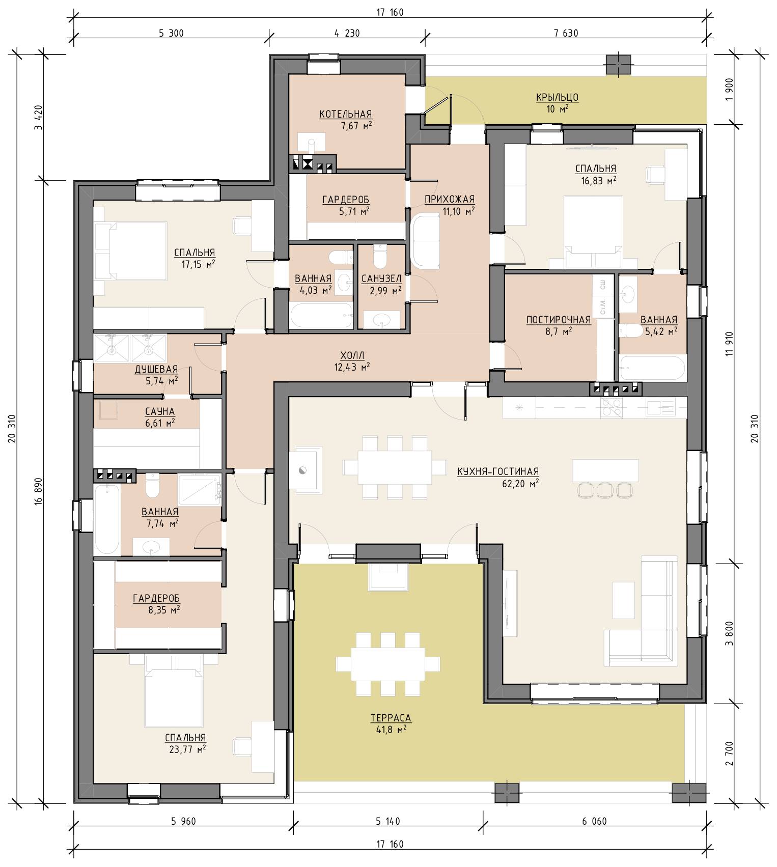 План 1 этажа