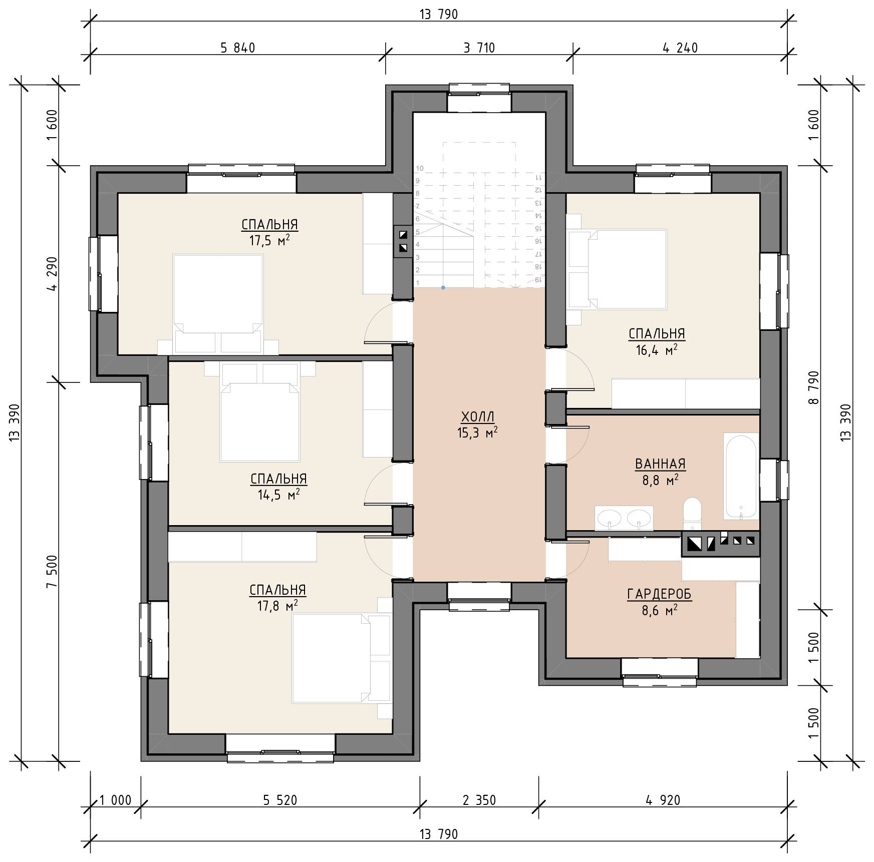 План 1 этажа