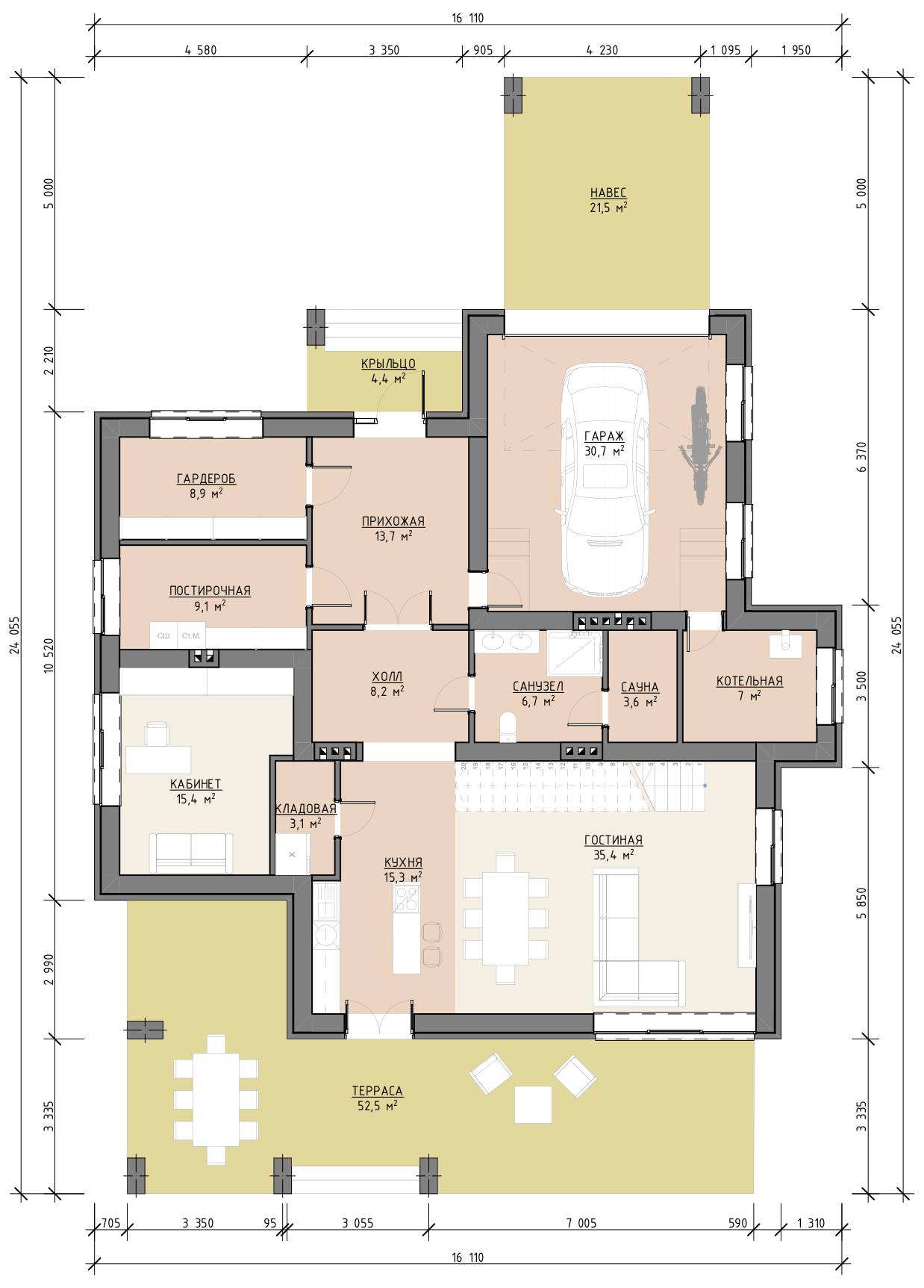 План 1 этажа